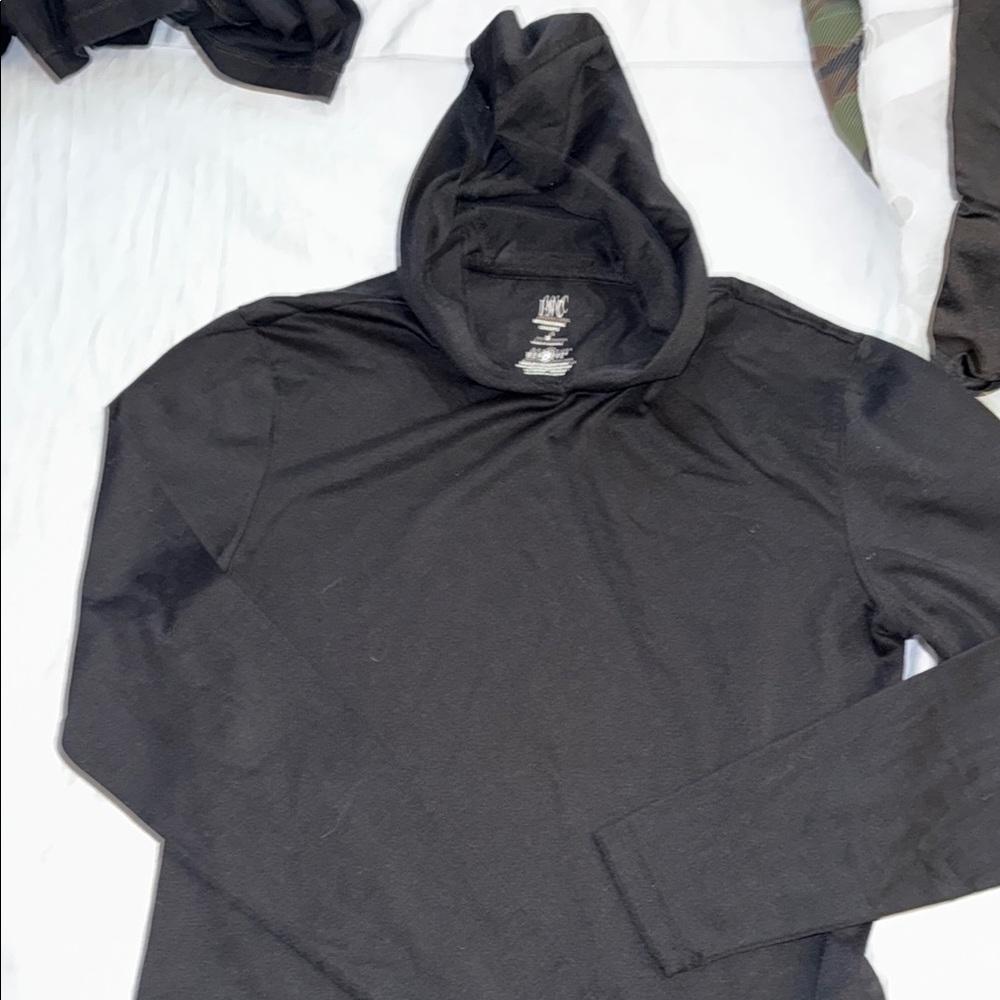 Men's Black Hoodie Shirt
